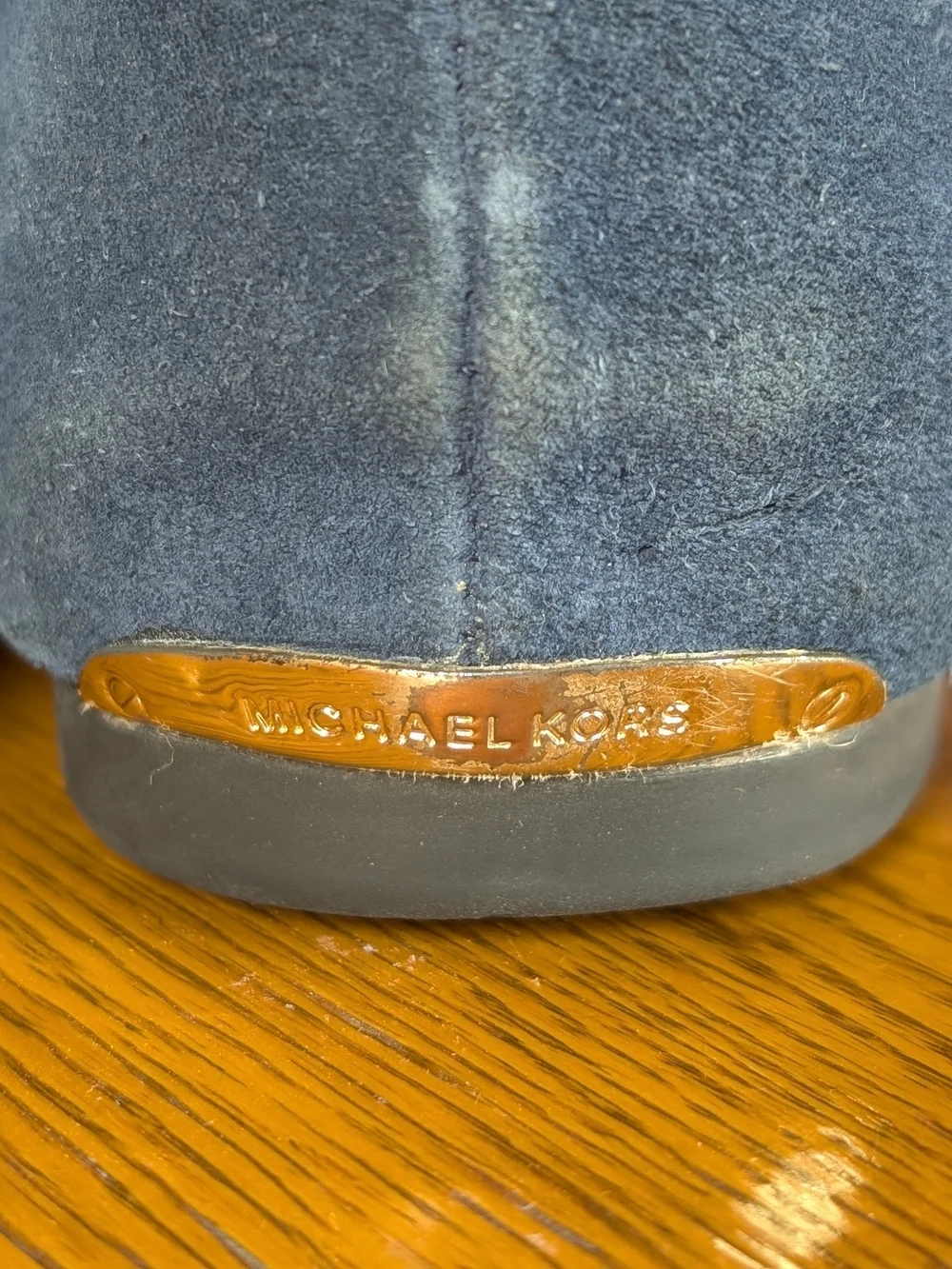 Michael Kors Navy Suede Bow-Accent Driving Loafers